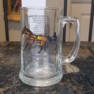 Vintage 1970s Windsor Raceway Mug | Provincial Cup Winners Harness Racing Glass